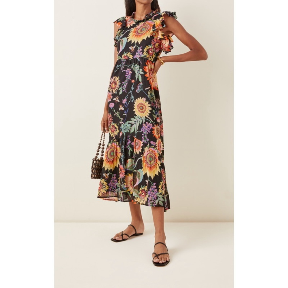 Banjanan Hana Floral-Print Cotton Dress